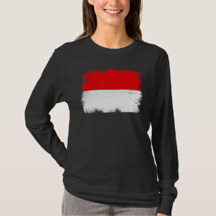 Camiseta Bandera vintage de Indonesia Día de la Independenc