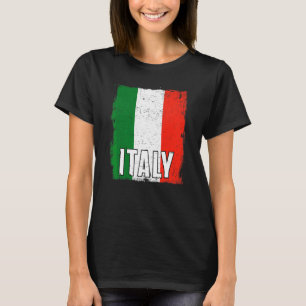 Camiseta Bandera vintage de Italia Raíces patrimoniales Org
