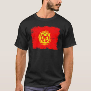Camiseta Bandera vintage de Kirguistán Día de la Independen
