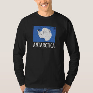 Camiseta Bandera vintage de la Antártida