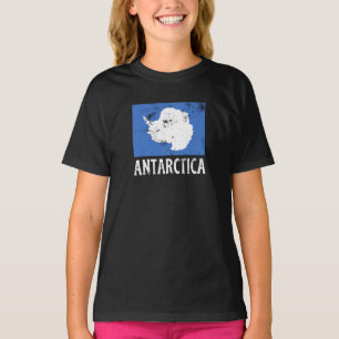 Camiseta Bandera vintage de la Antártida