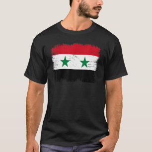 Camiseta Bandera vintage de la República Árabe Siria Indepe