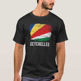 Camiseta Bandera Vintage De Las Seychelles