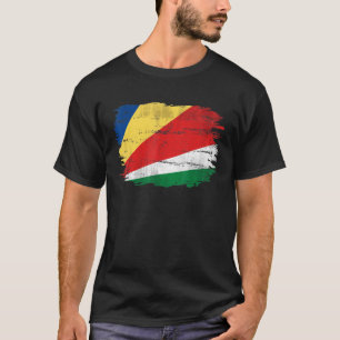 Camiseta Bandera Vintage De Las Seychelles