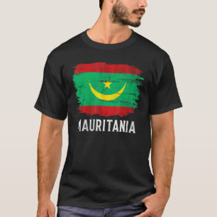 Camiseta Bandera vintage de Mauritania para mauritano