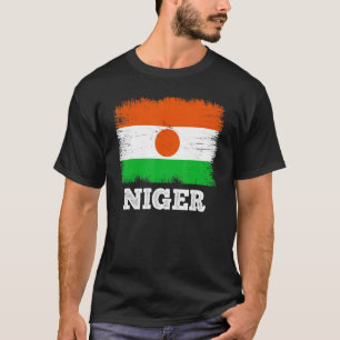 Camiseta Bandera vintage de Níger Bandera retro de Níger