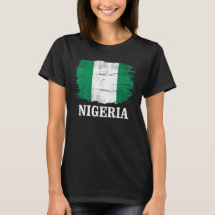 Camiseta Bandera vintage de Nigeria para nigeriano