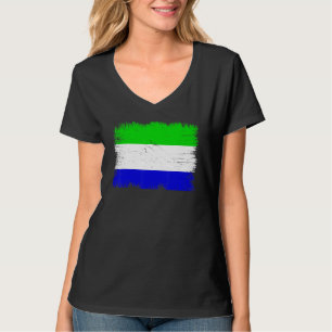 Camiseta Bandera vintage de Sierra Leona Día de la Independ