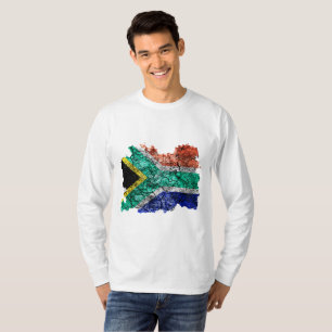 Camiseta Bandera vintage de Sudáfrica