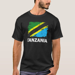 Camiseta Bandera vintage de Tanzania orgullo tanzano apoyo
