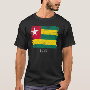 Camiseta Bandera vintage de Togo Togolés y orgulloso de mis