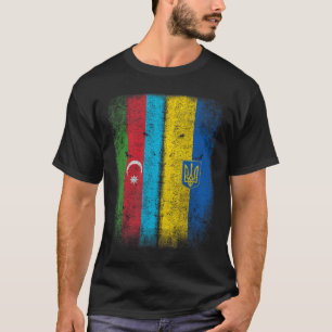 Camiseta Bandera vintage de Ucrania Azeri 