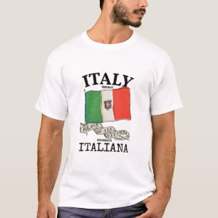 Camiseta Bandera vintage del país Italia
