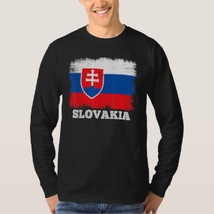 Camiseta Bandera Vintage Eslovaquia País Bandera Retro Eslo