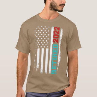 Camiseta Bandera vintage estadounidense retirada 2022