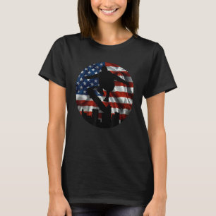Camiseta Bandera Vintage Usa Skateboarding Fu