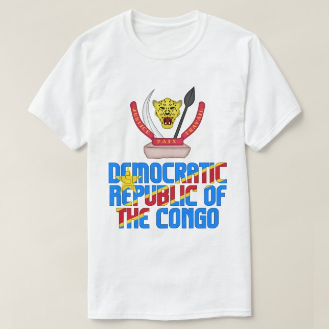Camiseta Bandera y Abrigo de la República Democrática del C (Diseño del anverso)