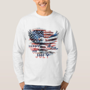 Camiseta Bandera y águila de los Estados Unidos. Independen
