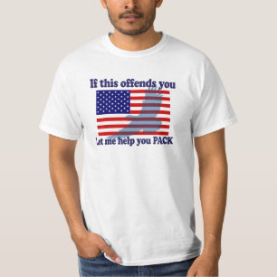 Camiseta Bandera y Eagle Patriot - Bandera de Estados Unido