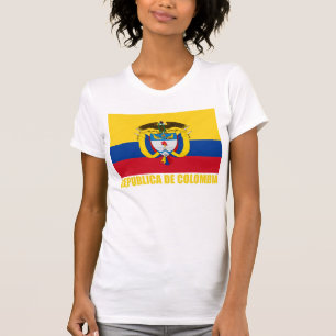Camiseta Bandera y escudo de armas de Colombia