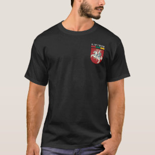 Camiseta Bandera y escudo de armas de Lituania