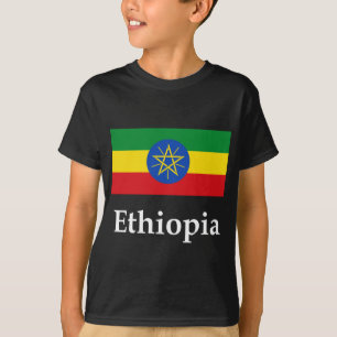 Camiseta Bandera y nombre de Etiopía