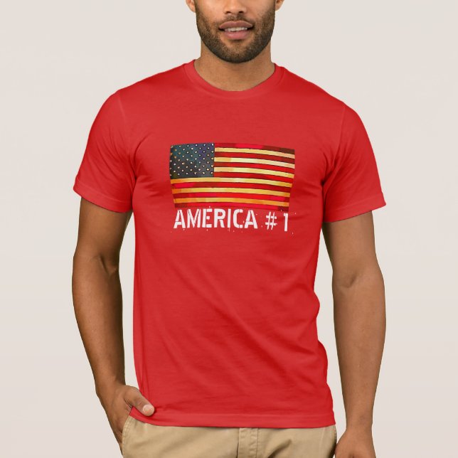 Camiseta Bandera y ropa roja (Anverso)