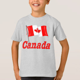 Camiseta Bandera y texto canadienses