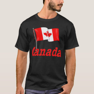 Camiseta Bandera y texto canadienses