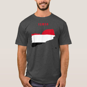 Camiseta Bandera yemení dentro del mapa de Yemen tee
