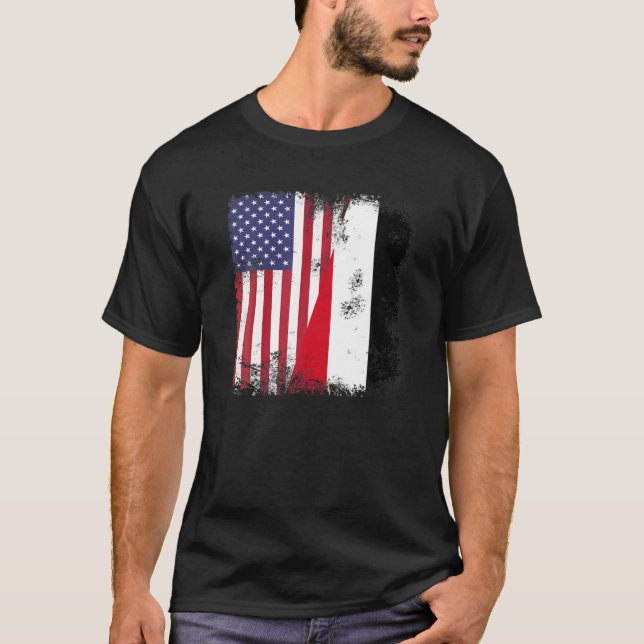 Camiseta Bandera yemení media | Regalo antiguo de Yemen USA (Anverso)