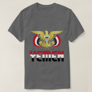 Camiseta Bandera yemení y Patriótico Del Escudo De Armas