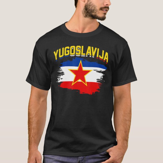 Camiseta Bandera Yugoslavia SFRJ Tito Jugo Serbia Croacia (Anverso)