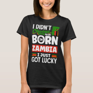 Camiseta Bandera zambiana de Zambia que acabo de tener suer