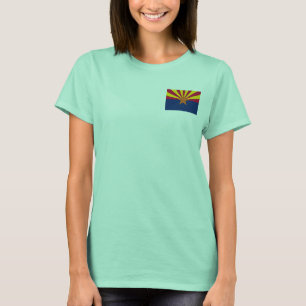 Camiseta Bandera Zip Jogger de la flota femenina de Arizona