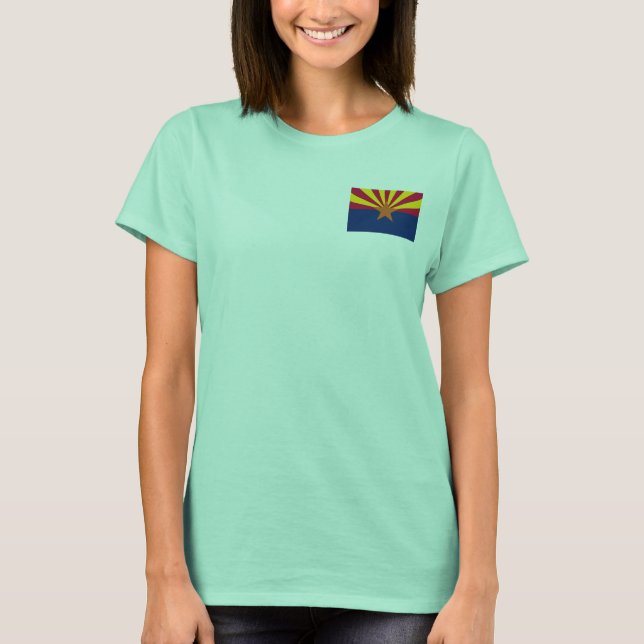 Camiseta Bandera Zip Jogger de la flota femenina de Arizona (Anverso)