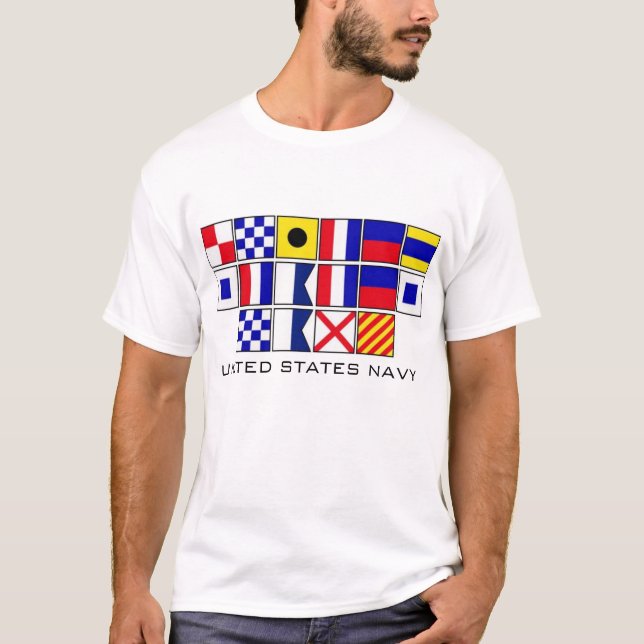 Camiseta Banderas 2 de la marina de guerra (Anverso)