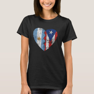 Camiseta Banderas argentinas puertorriqueñas despiertan a A