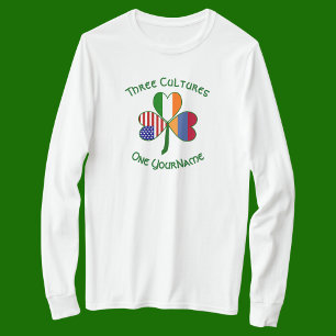Camiseta Banderas armenias irlandesas americanas Trébol Per