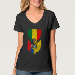 Camiseta Banderas bolivianas ecuatorianas desgarradas de Bo