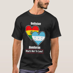 Camiseta Banderas Bolivianas Hondureñas Del Corazón Qué No 