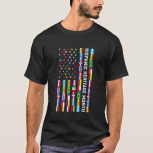 Camiseta Banderas Celebración del Mes del Patrimonio Nacion