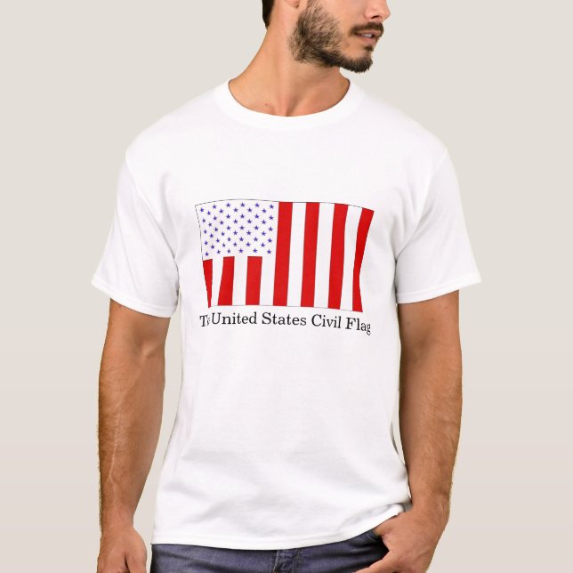 Camiseta Banderas civiles y militares de los Estados Unidos (Anverso)