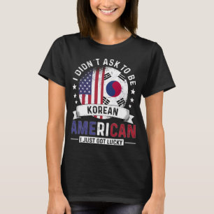 Camiseta Banderas coreanas norteamericanas con bandera de C