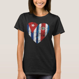 Camiseta Banderas cubanas costarricenses despiertan a Cuba 
