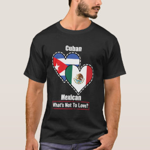 Camiseta Banderas cubanas mexicanas que no quieren