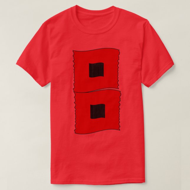 Camiseta Banderas de advertencia de huracán 1 (Diseño del anverso)