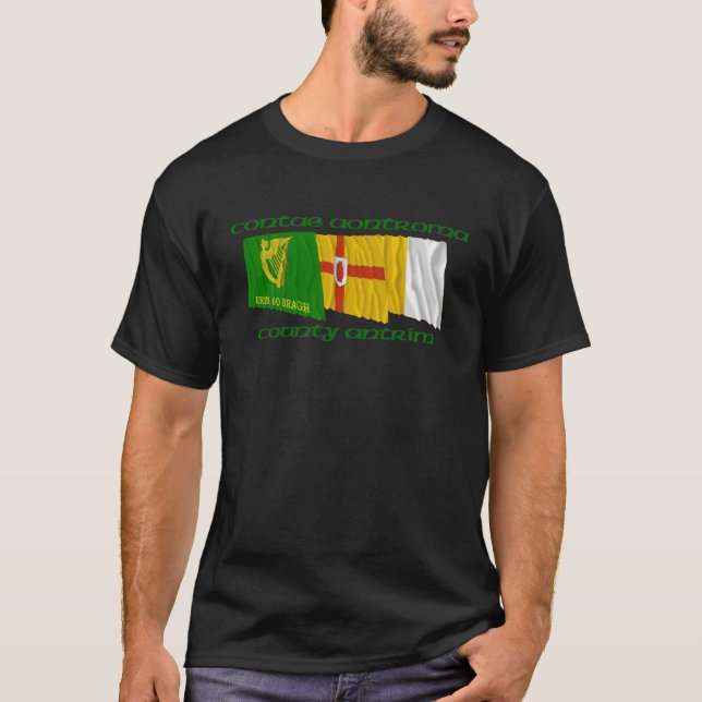 Camiseta Banderas de Antrim del condado (Anverso)