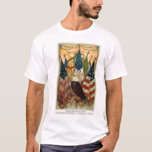 Camiseta Banderas de batalla de la guerra civil no.1