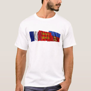 Camiseta Banderas de Calvados, de Basse-Normandie y de